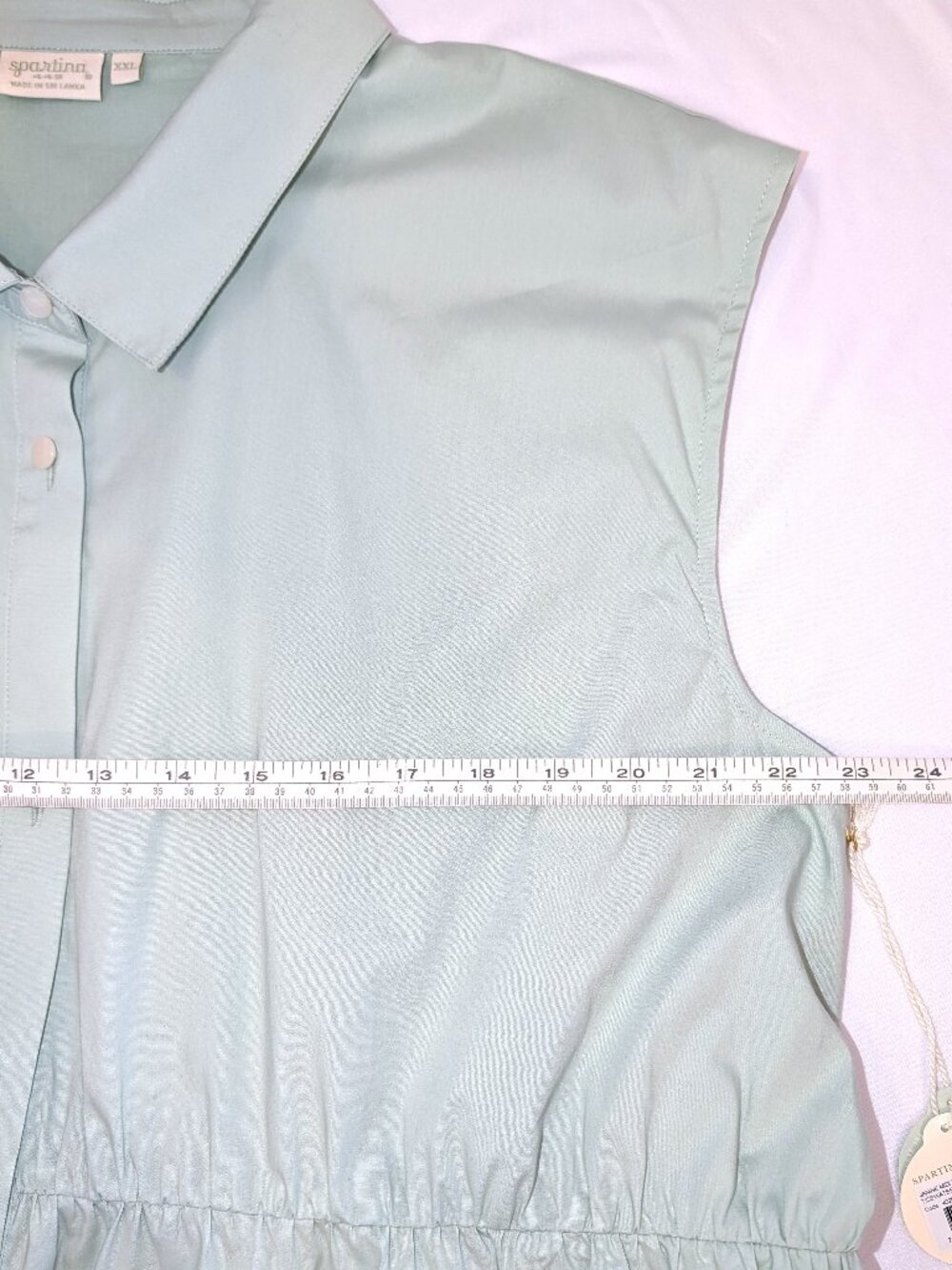 NWT Spartina 449 | Janine Midi Dress in "Tiedwater" Mint Green | Size XXL - Picture 13 of 15